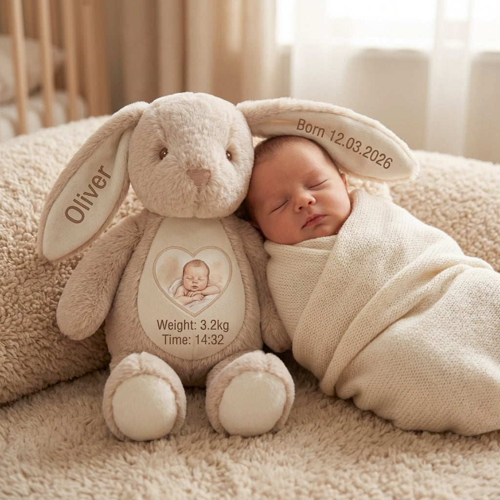 Personalised Bunny with Photo & Message