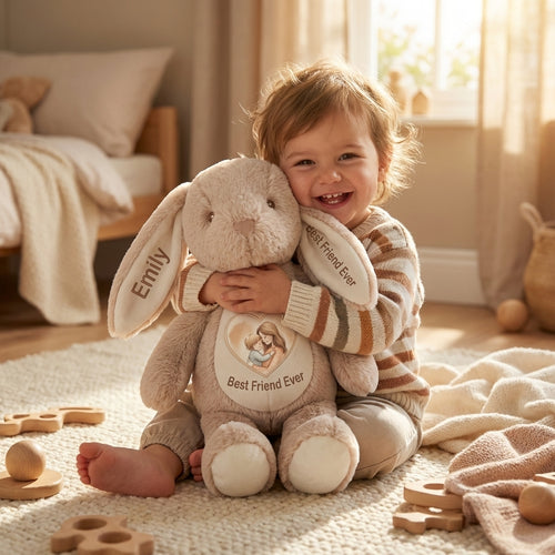 Personalised Bunny with Photo & Message