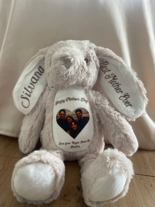 Personalised Bunny with Photo & Message