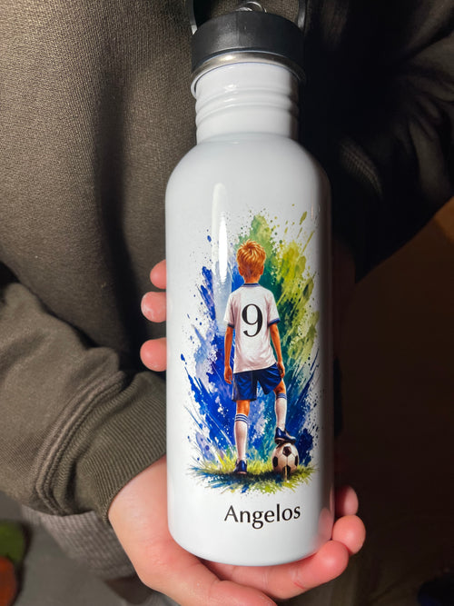 Personalised Football Water Bottle